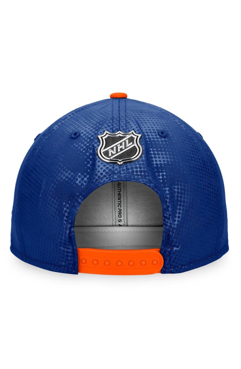 FANATICS Men's Fanatics Branded Royal/Orange New York Islanders Authentic Pro Alternate Logo Snapback Hat, Alternate, color, Royal