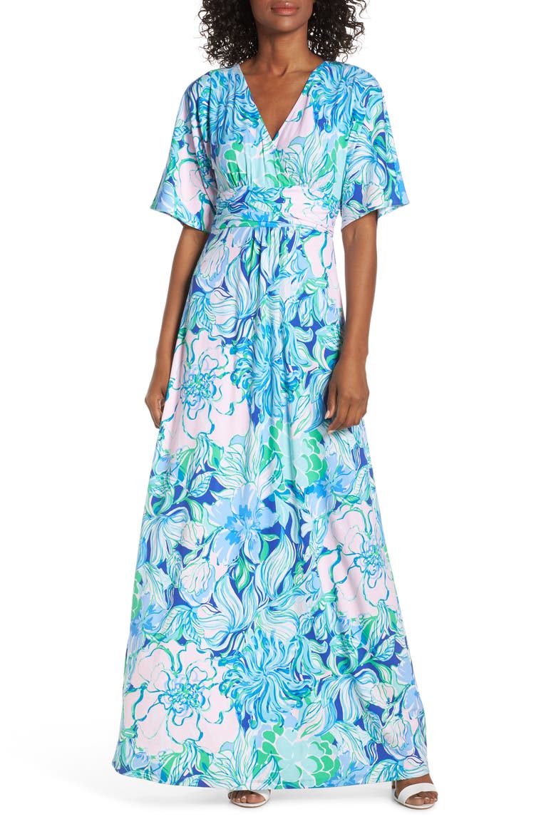 Parigi Maxi Dress, Main, color, MULTI PARTY THYME