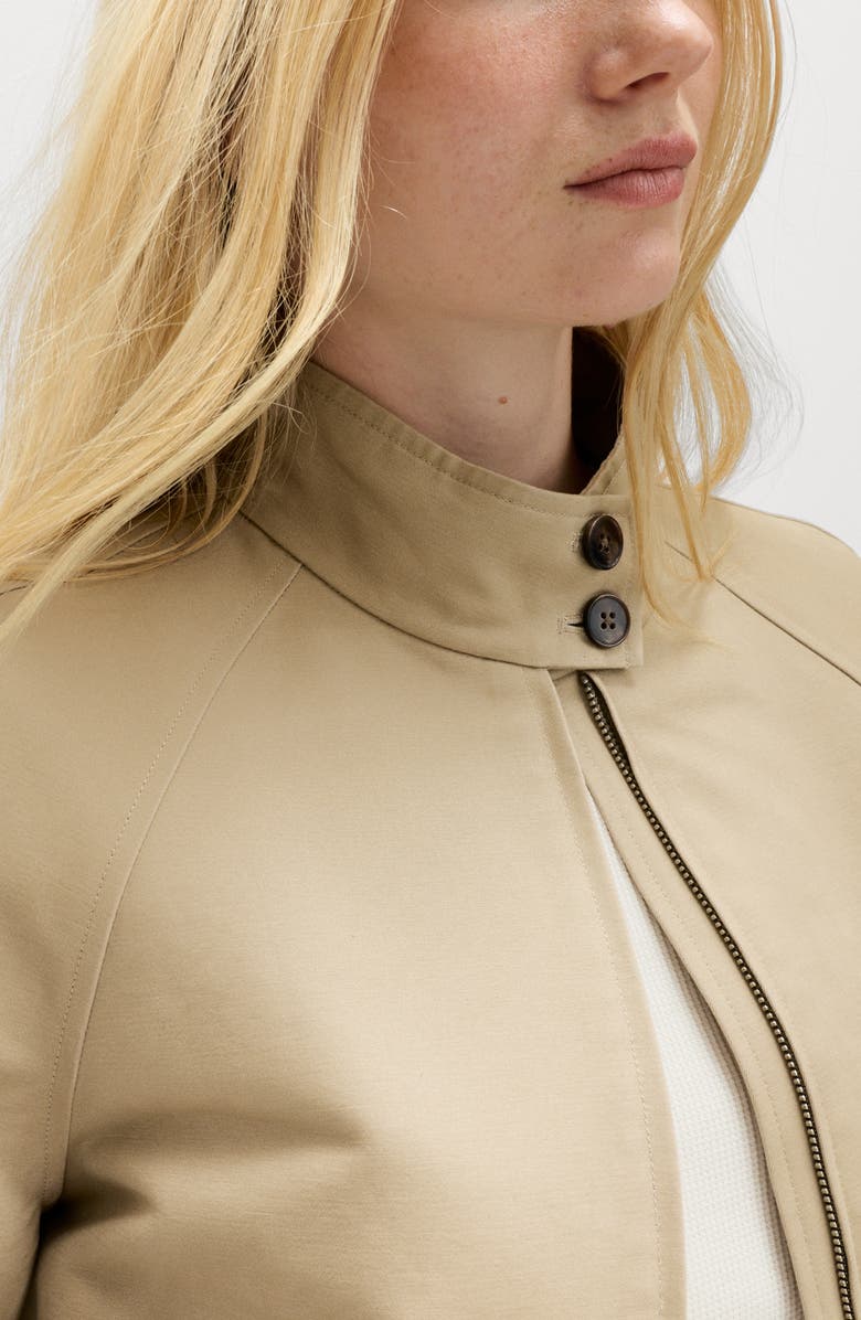 M&S Stand Collar Jacket, Alternate, color, Brown