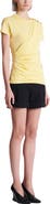 Balmain Draped T-shirt with buttons