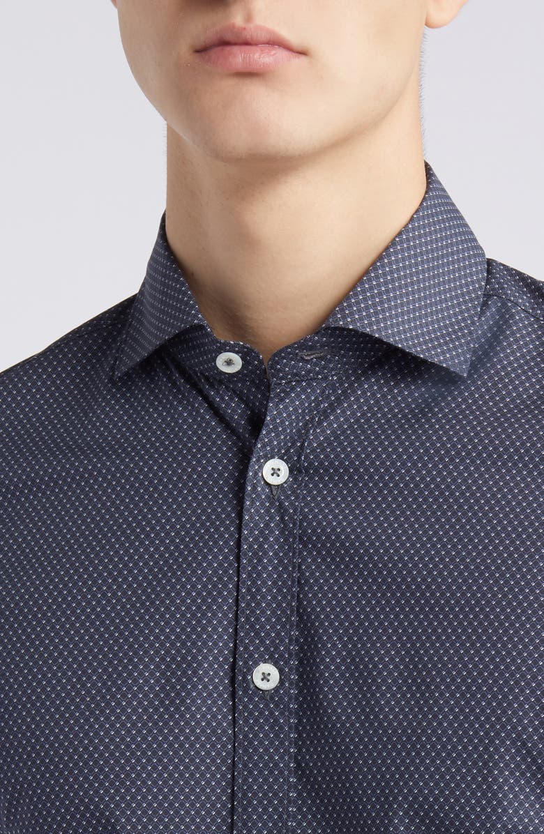 Canali Micropattern Dress Shirt, Alternate, color,