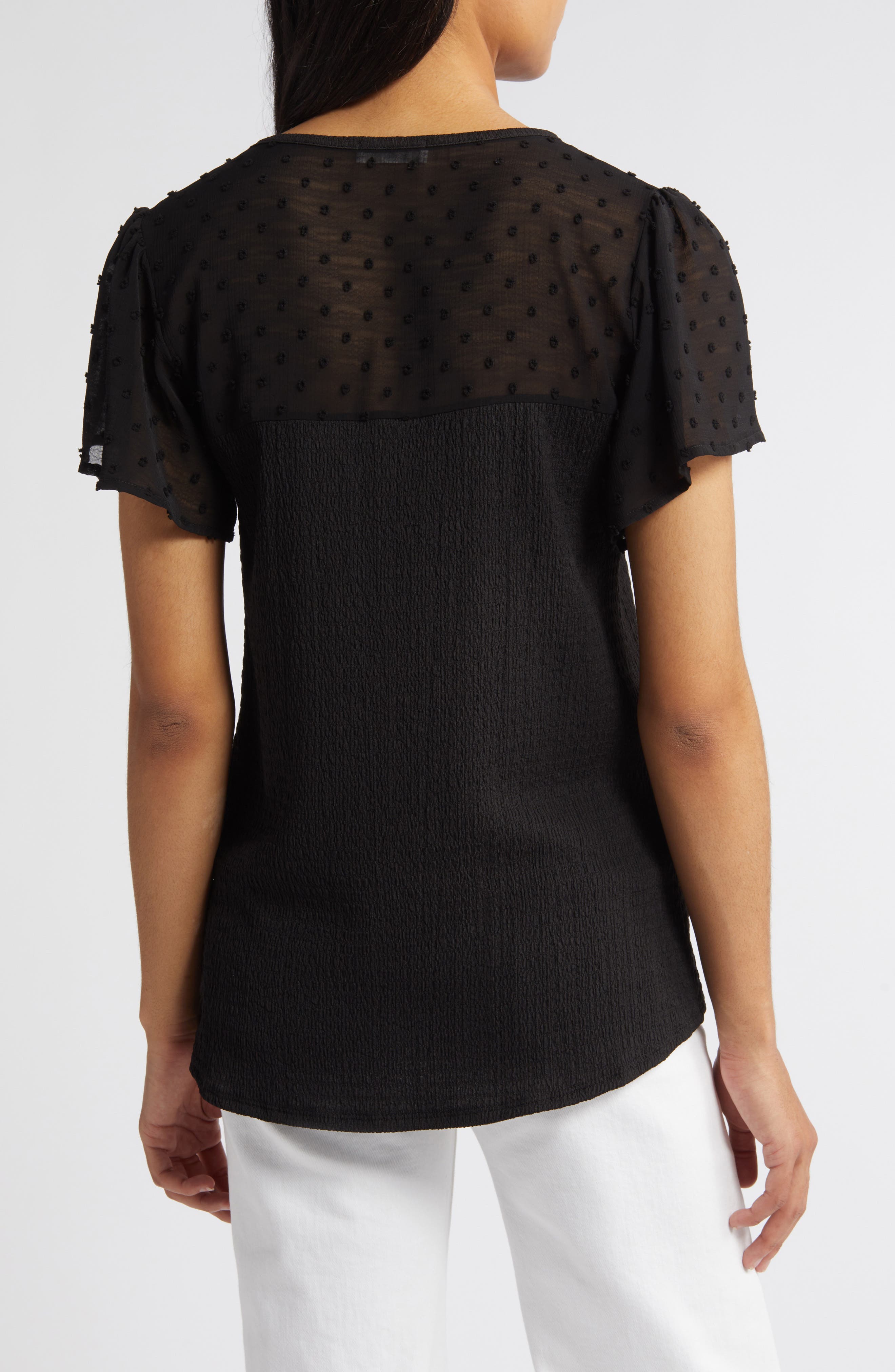 Clip Dot Smocked Top - image 2