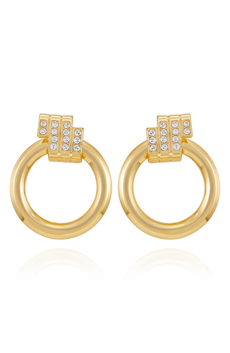 Vince Camuto Door Knocker Stud Earrings, Main, color, Gold