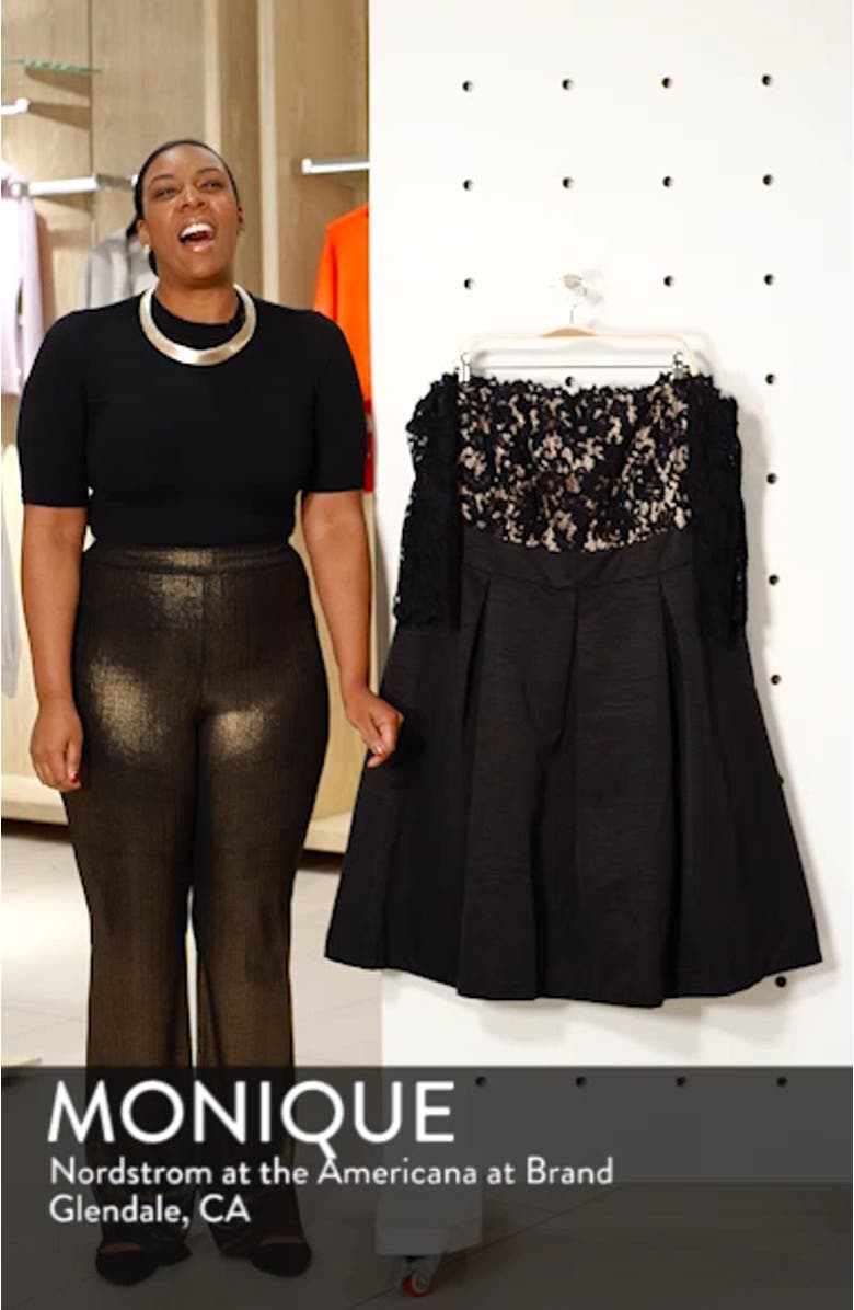 Off the Shoulder Fit & Flare Cocktail Dress, sales video thumbnail