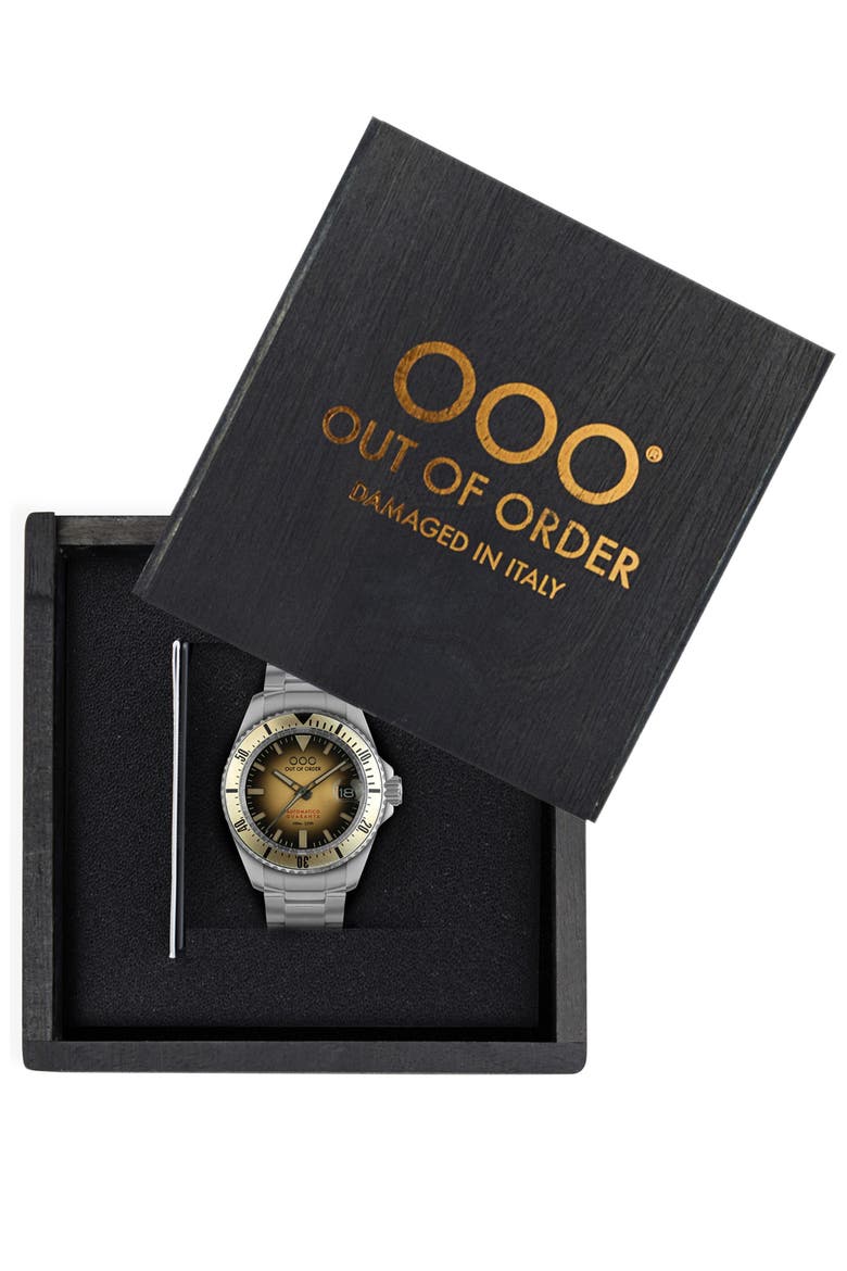 Automatico Quaranta Bracelet Watch, 40mm, Alternate, color, SAND