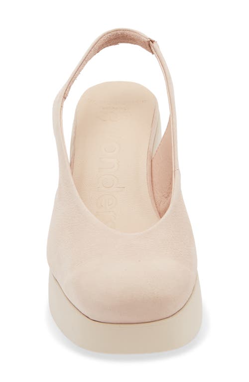 Wonders Naima Platform Slingback Pump In Nubuck Palo