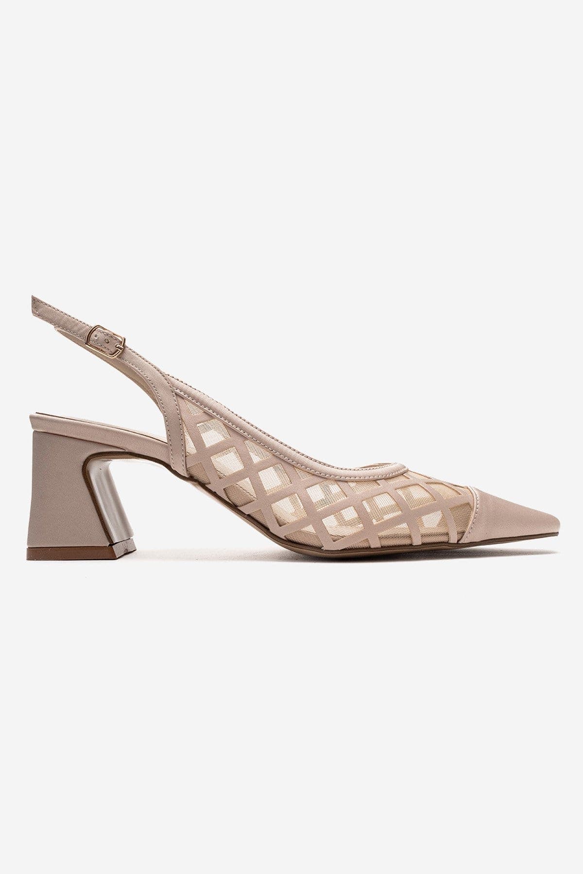 Alveron Block Heel Mesh Pump, Alternate, color, Beige