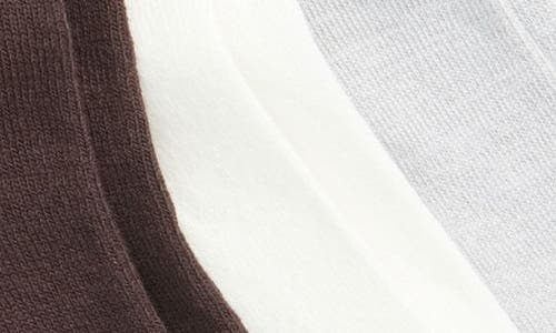 Zella 3-pack Crew Socks In Brown Mole'