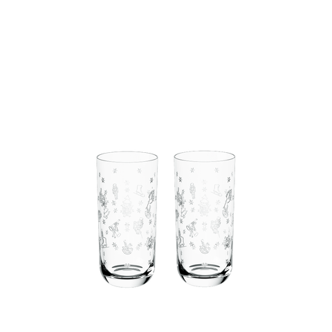 Toy's Delight Glass Highball / Tumbler Pair