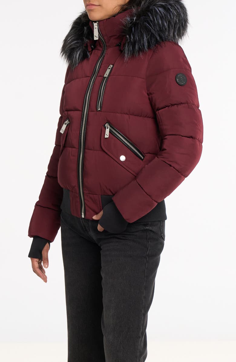 Noize Vic Heavyweight Bomber Jacket, Alternate, color, Mulberry