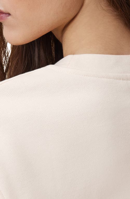 Allsaints Nila Sleeveless Asymmetric Zip Hem Sweatshirt In Tofu White