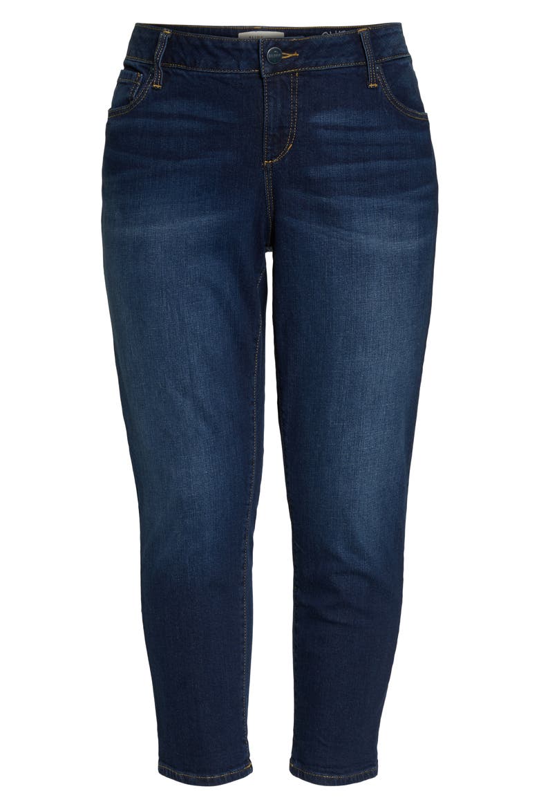 Roll Crop Boyfriend Jeans, Alternate, color, AMBER