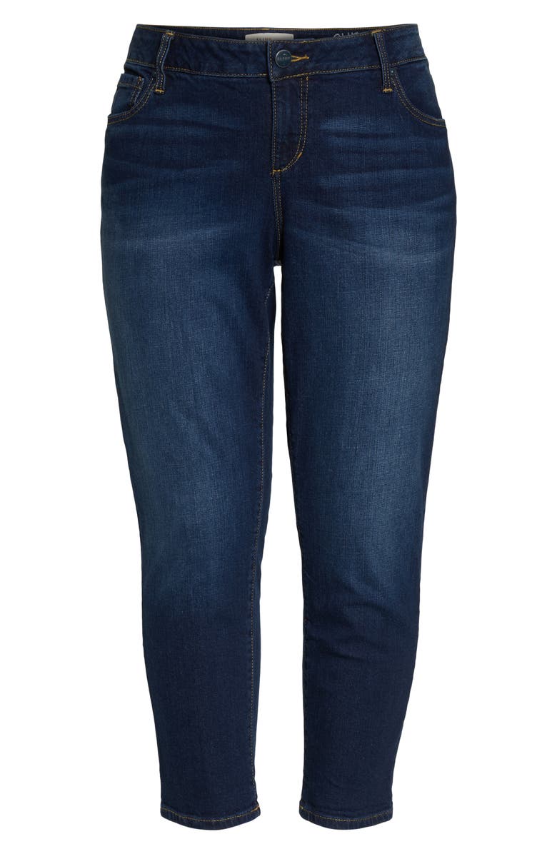 SLINK Jeans Roll Crop Boyfriend Jeans, Alternate, color, 