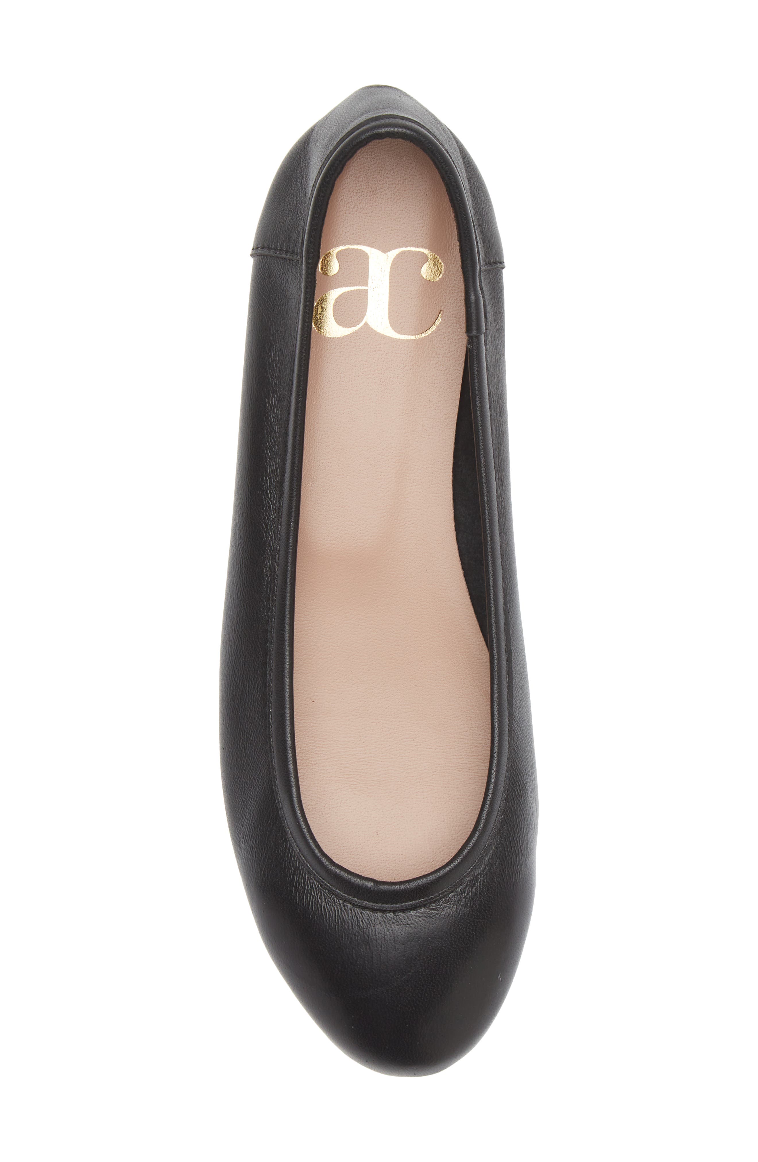 Bambolina Ballet Flat, Alternate, color, BLACK LEATHER