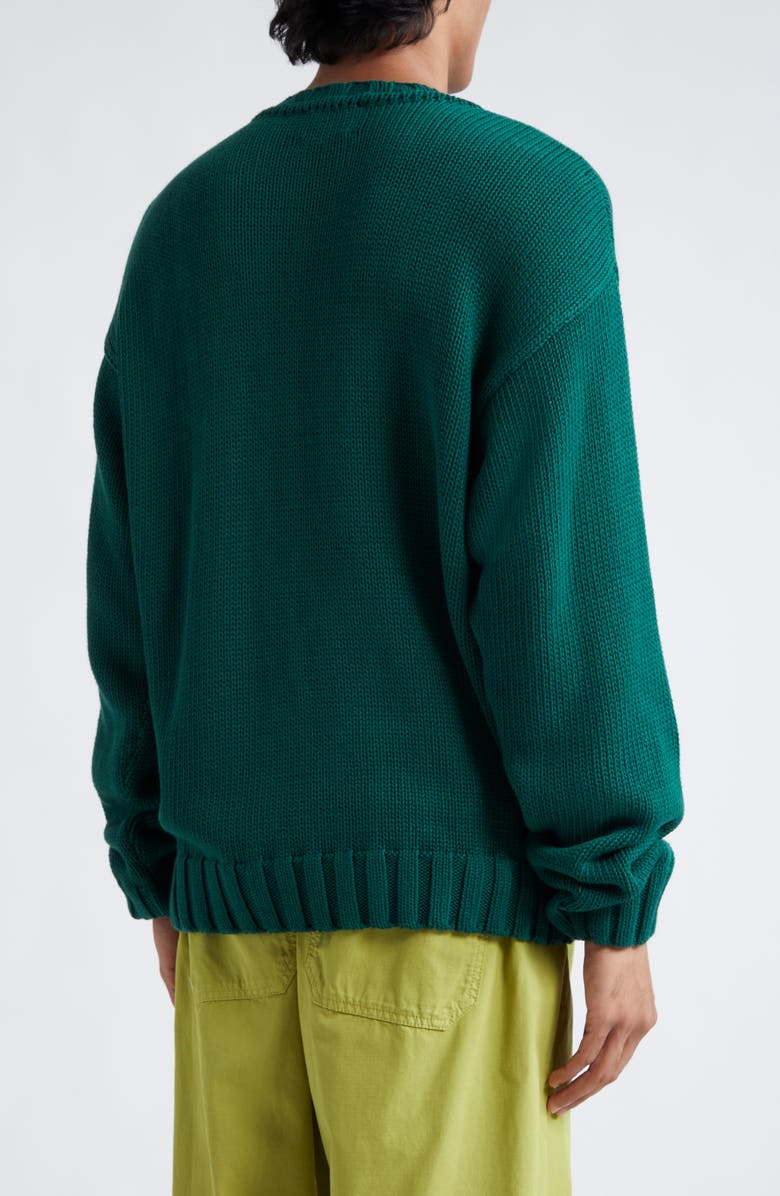 PALMES Dustup Embroidered Cotton Crewneck Sweater, Alternate, color, 