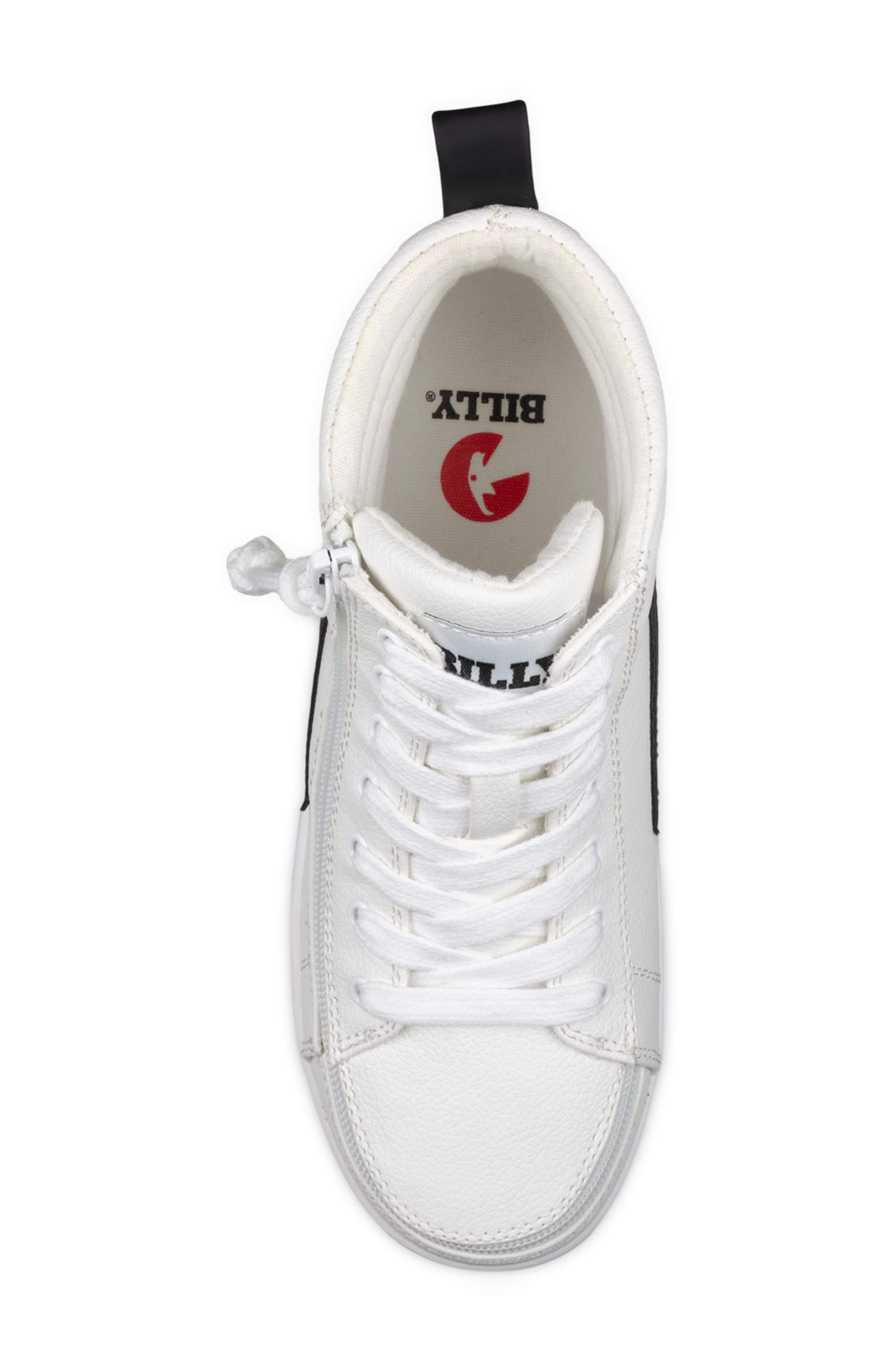 Classic High Top Sneaker, Alternate, color, WHITE AND BLACK