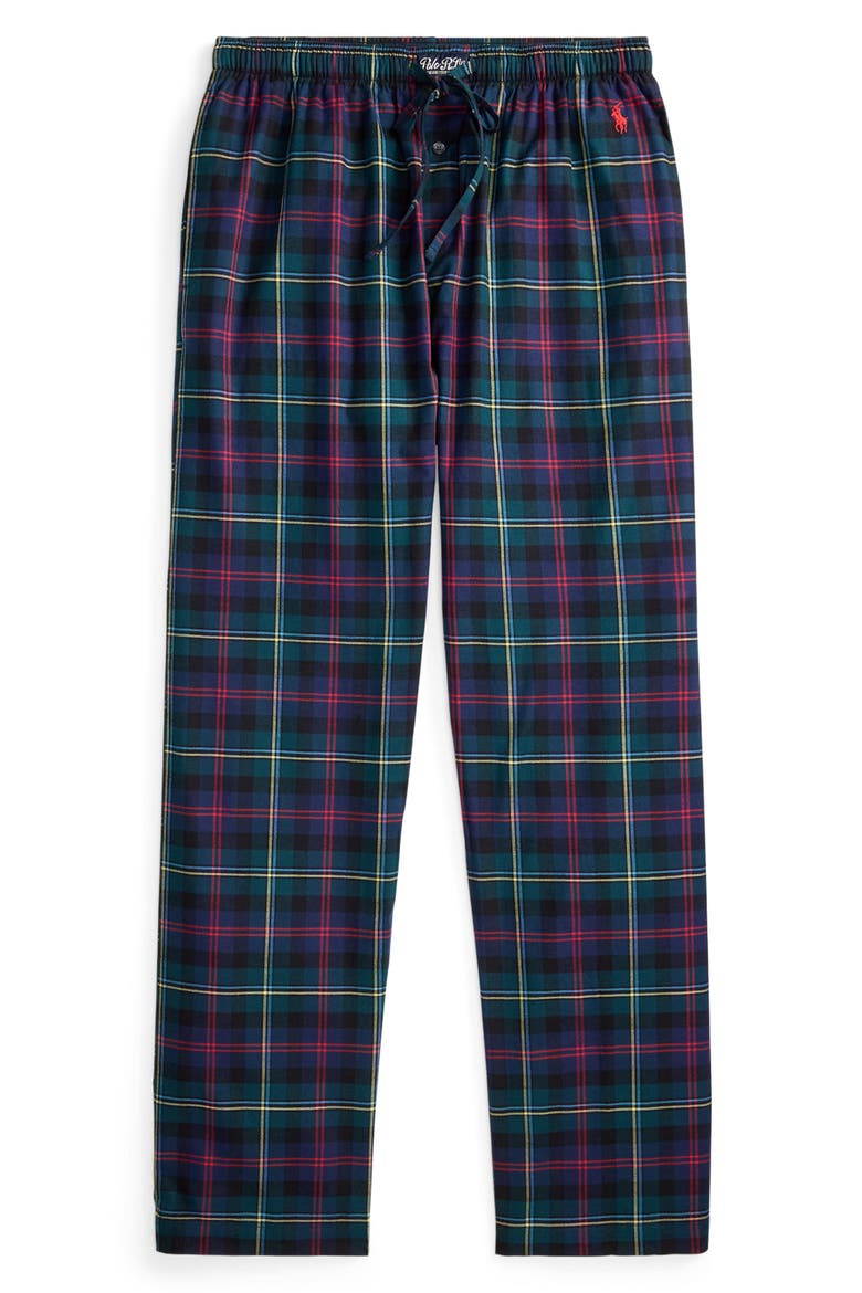 Flannel Pajama Pants, Alternate, color, MALCOLM MODERN TARTAN RED