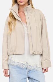 Blu Pepper Cotton Blend Windbreaker
