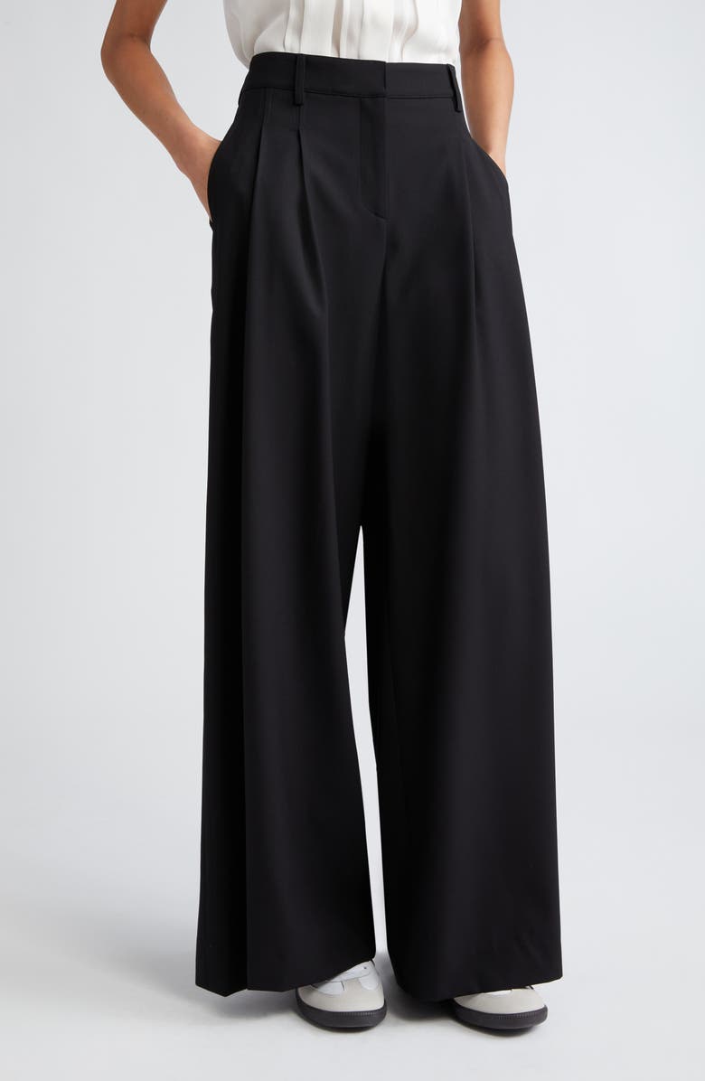TWP New Didi Wool Stretch Twill Wide Leg Pants, Main, color,