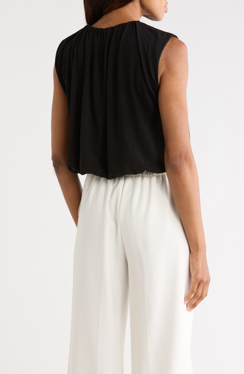 JASON WU Crewneck Bubble Hem Tank, Alternate, color, Black