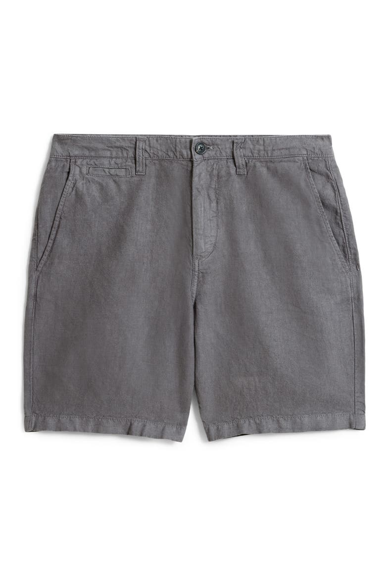 Johnny Flat Front Shorts, Alternate, color, SEAL GREY