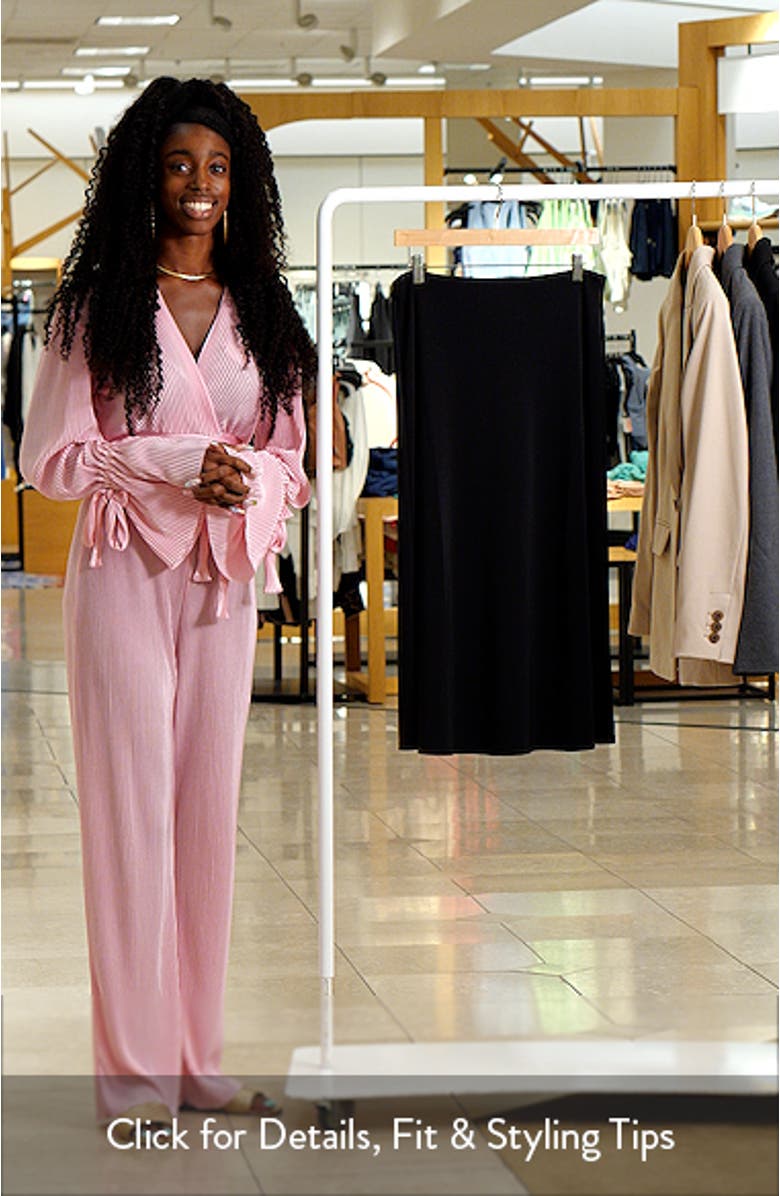 Crepe Midi Slip Skirt, sales video thumbnail