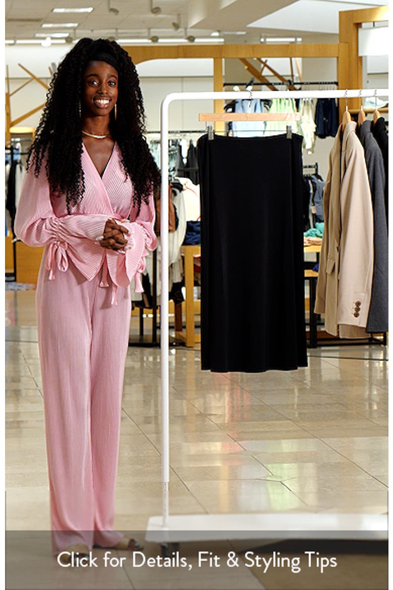 Crepe Midi Slip Skirt video