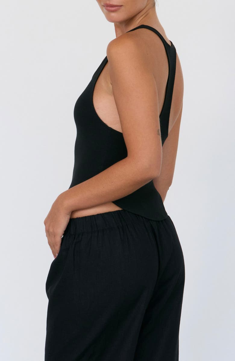 ARTLESS FOREVER Haze Racerback Tank, Alternate, color, Black