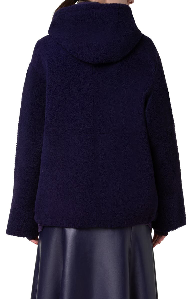 Akris Yoshua Oversize Genuine Shearling Hooded Jacket, Alternate, color,