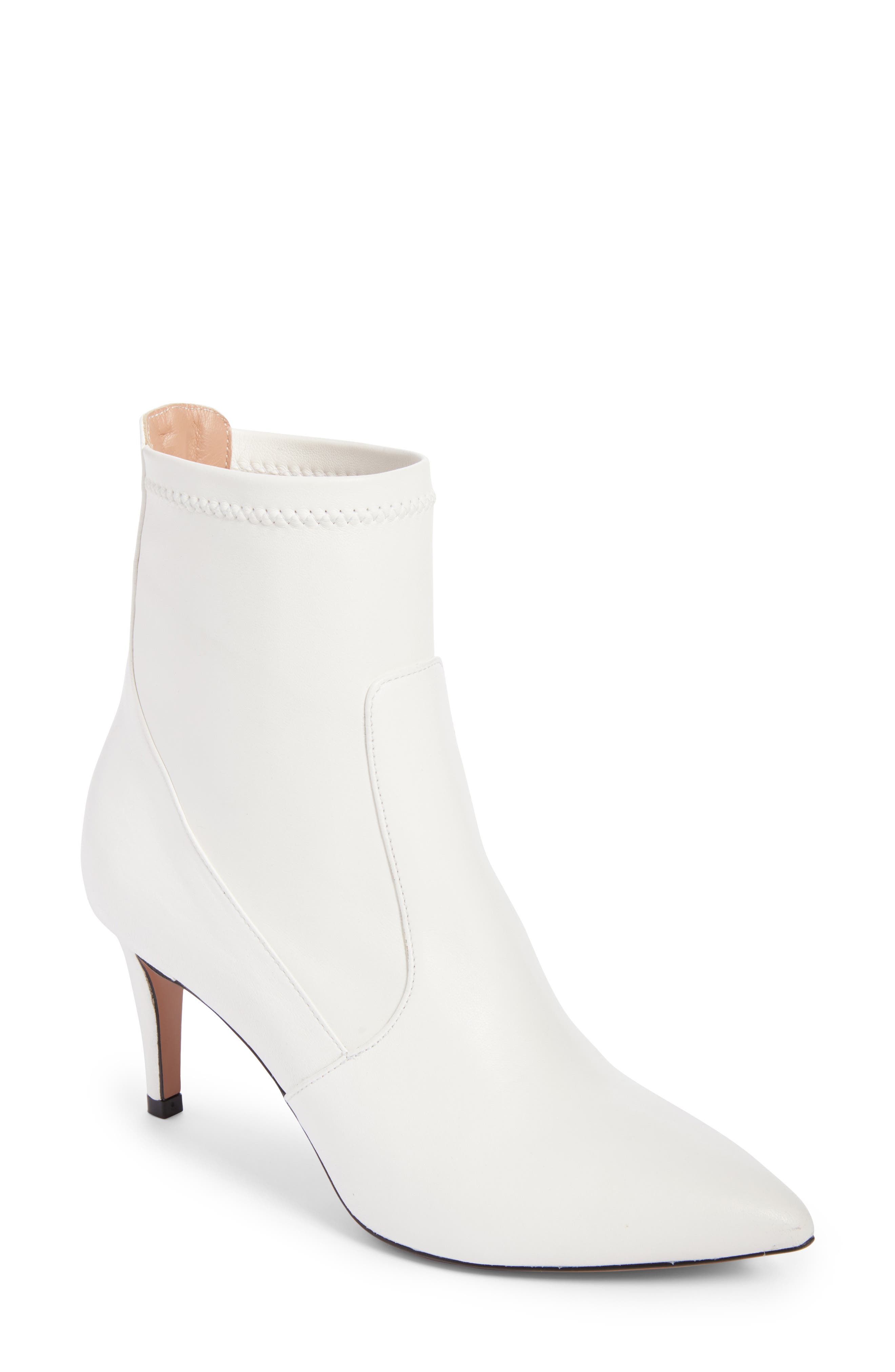 Abra Bootie, Main, color, WHITE LEATHER