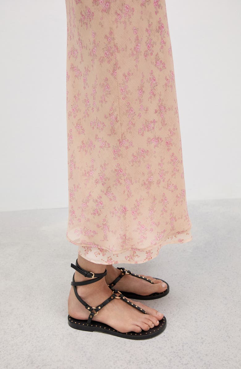 MANGO Floral Overlay Maxi Skirt, Alternate, color,