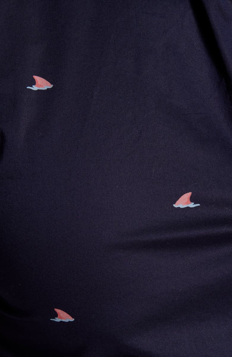 Bonobos Riviera Slim Fit Shark Fin Short Sleeve Button-Down Shirt, Alternate, color, 