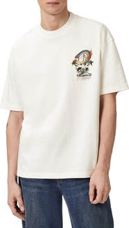 AllSaints Snakepit Crewneck Graphic T-shirt