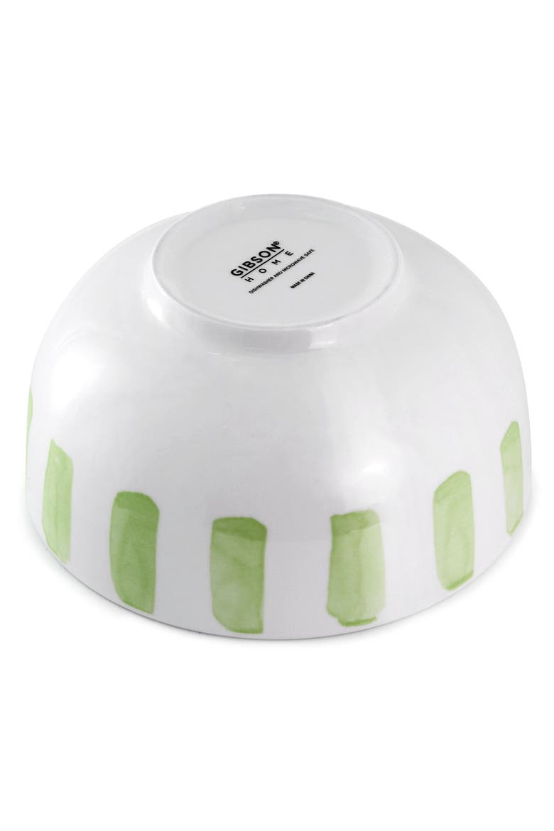 2 Piece Fine Ceramic Cereal Bowl Set, Alternate, color, Green