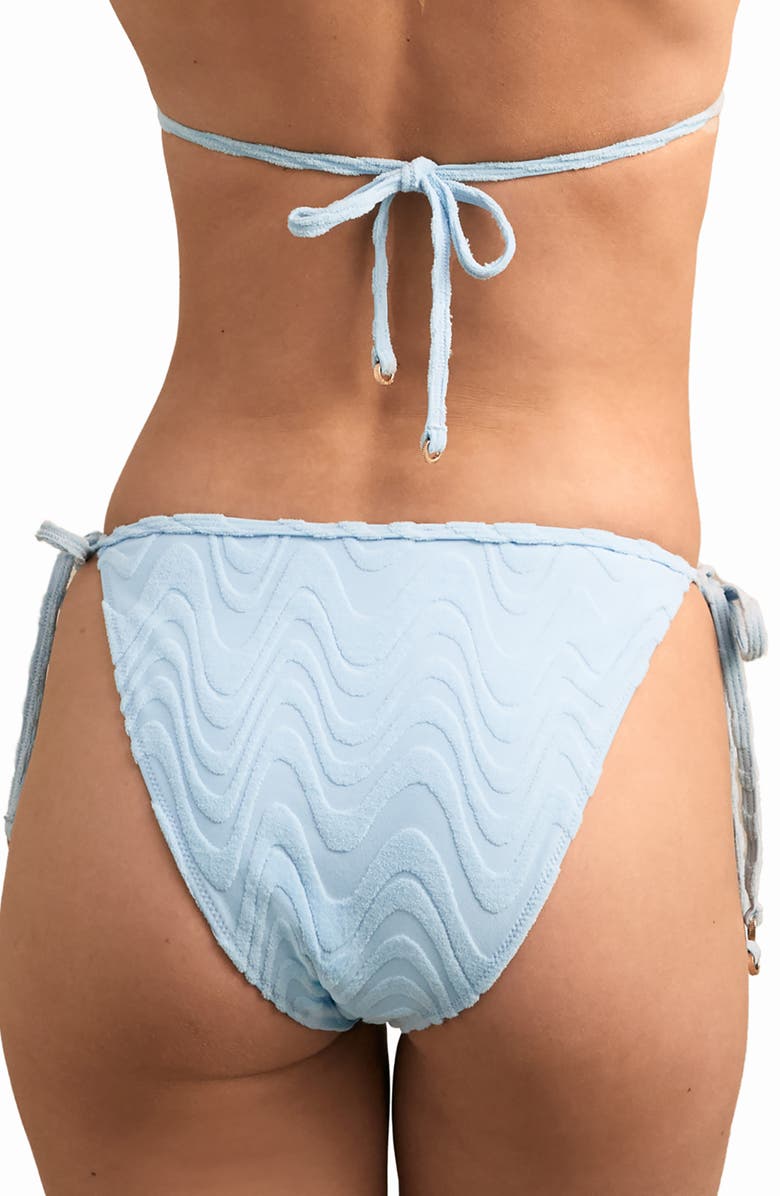 Reiss Wynee Side Tie Bikini Bottoms, Alternate, color, Blue