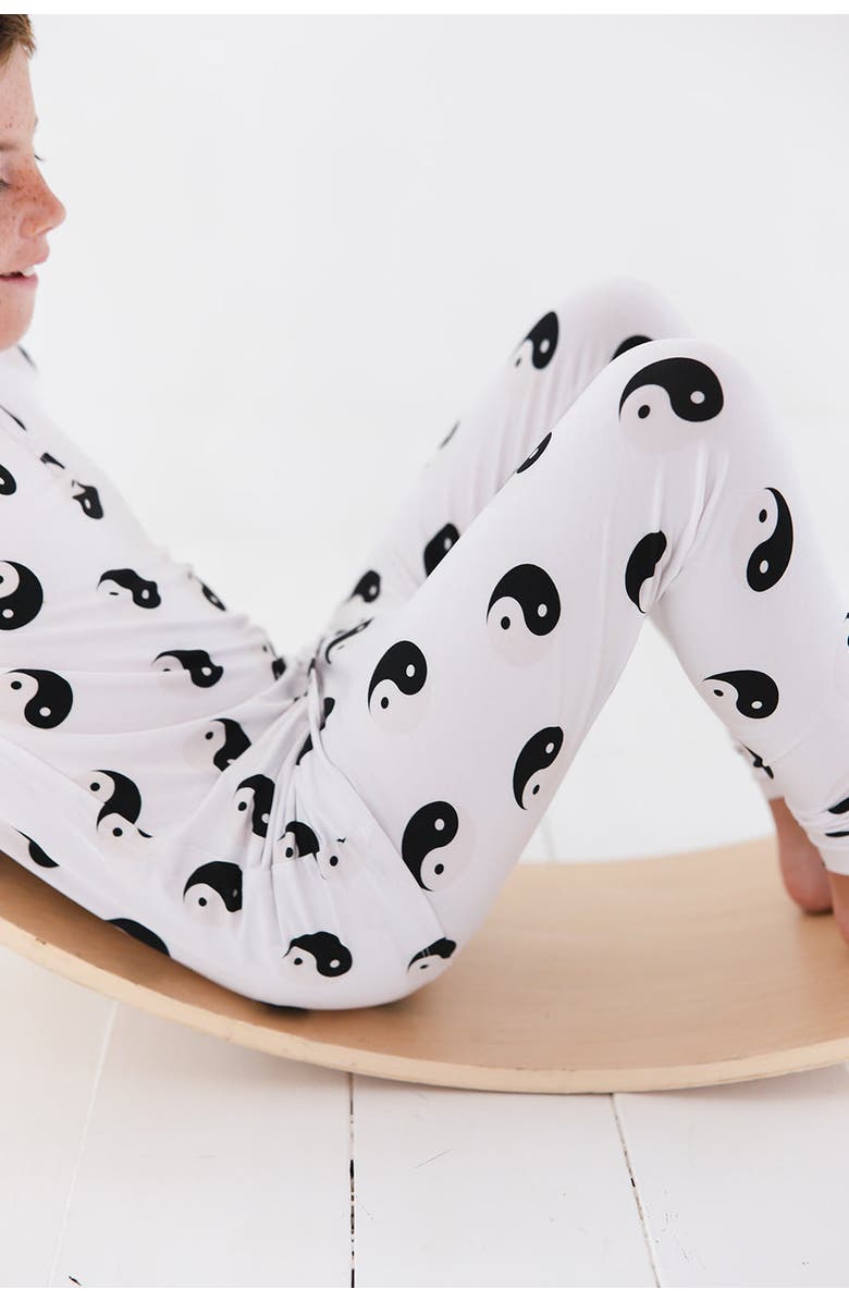 Charlie Lou Baby<sup>®</sup> Yin & Yang Pajama Set, Alternate, color, White