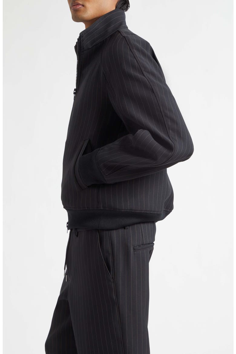 Stripe Twill Jacket, Alternate, color, BLACK STRIPE