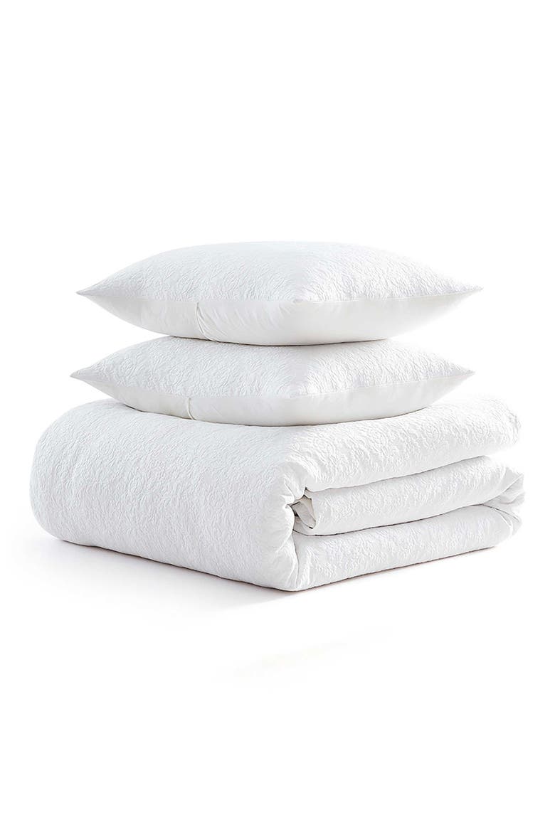 Garden Trellis 2-Piece Duvet Cover Set, Main, color, SPARKLING WHITE