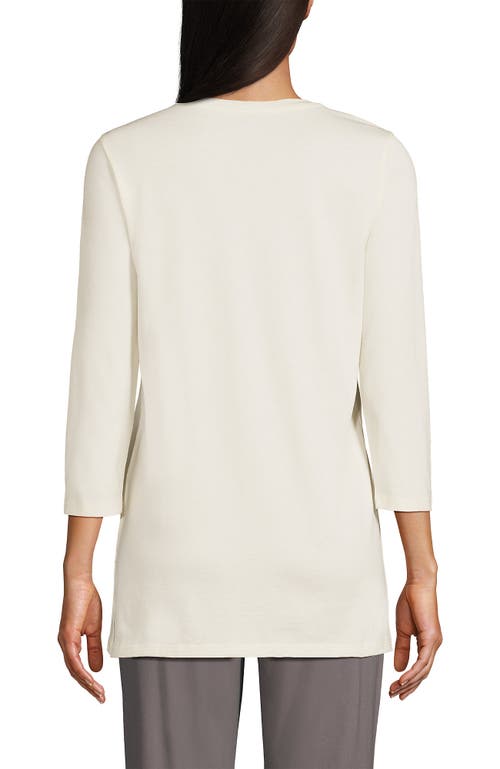 Lands' End Cotton Supima Tunic In White