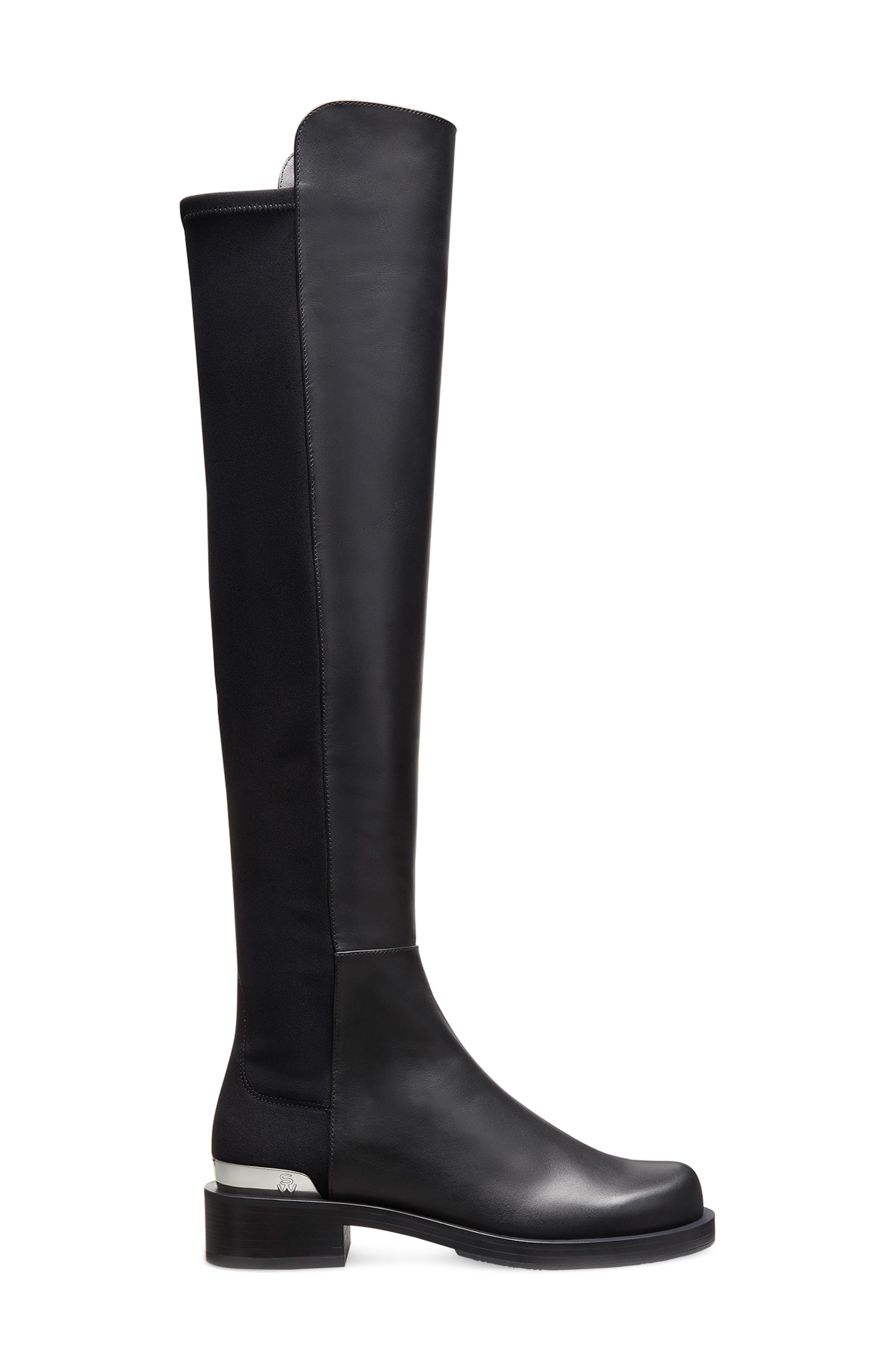 Stuart Weitzman 5050 Bold Logo Boot, Alternate, color, 