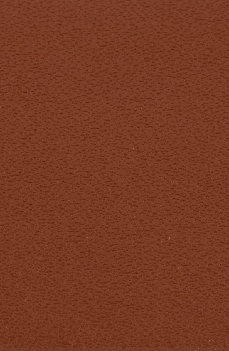 Linea Pelle Square Plaque Buckle Reversible Faux Leather Belt, Alternate, color, Cognac/ Black