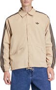adidas 3-Stripes Snap-Up Nylon Jacket