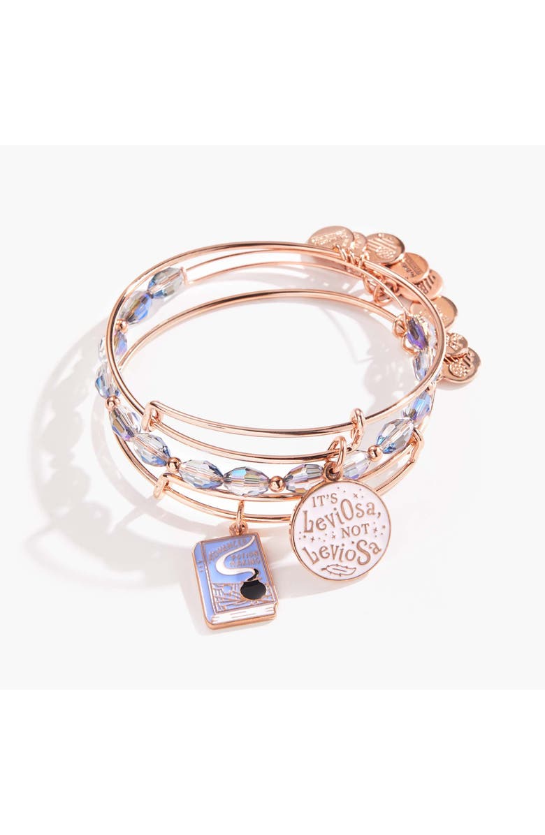 Alex and Ani Harry Potter<sup>™</sup> Hermione Bangle Bracelets Set Of 3, Main, color, Rose Gold