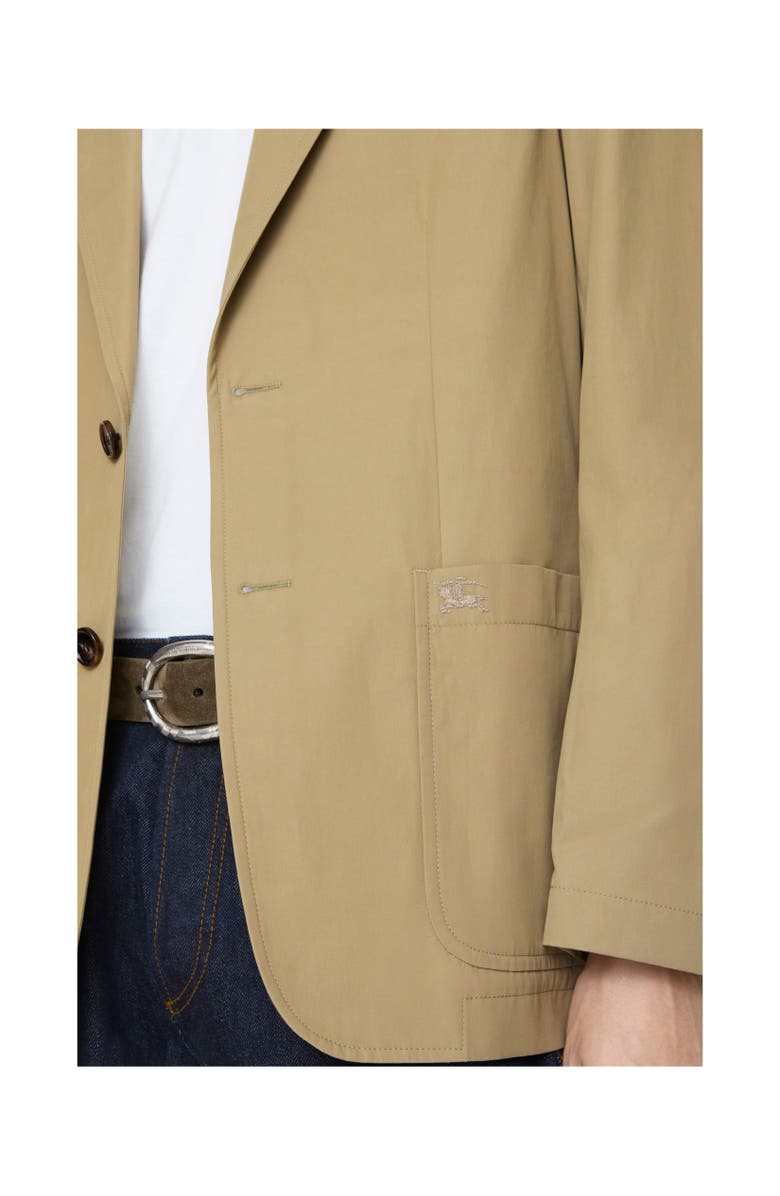 Burberry Technical Cotton Tailored Jacket, Alternate, color, Sparrow Beige