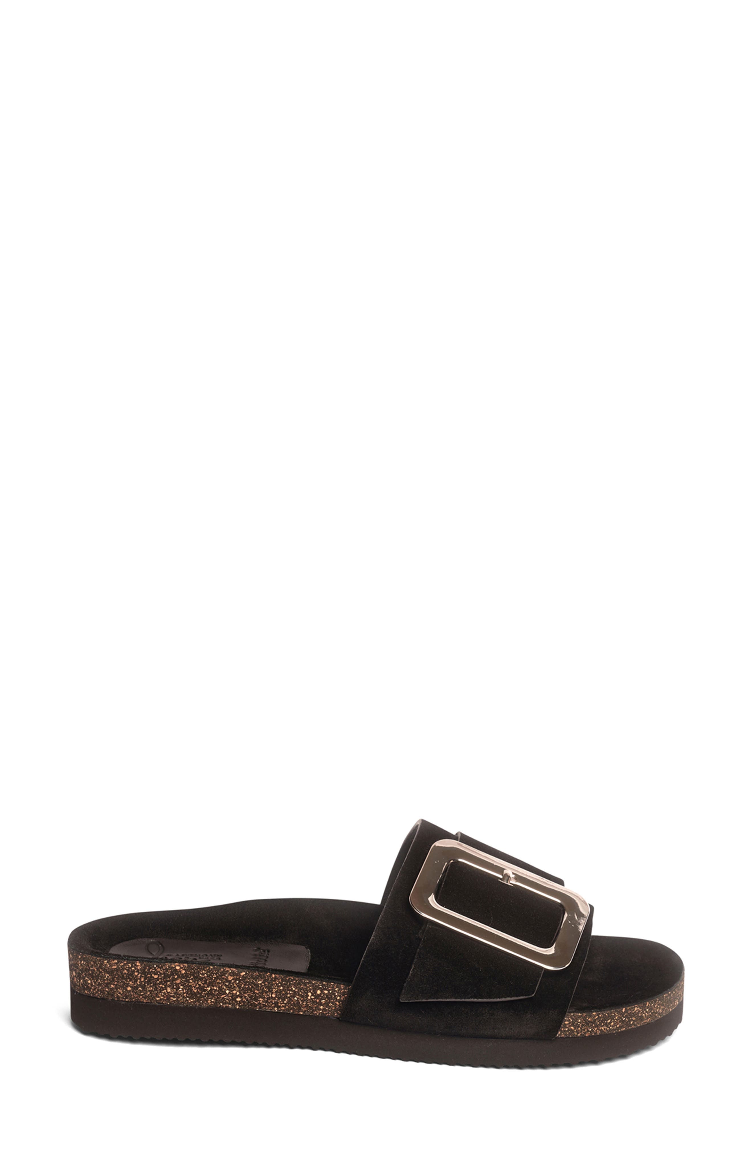 Anthony Veer Clare Slide Sandal, Alternate, color, Black