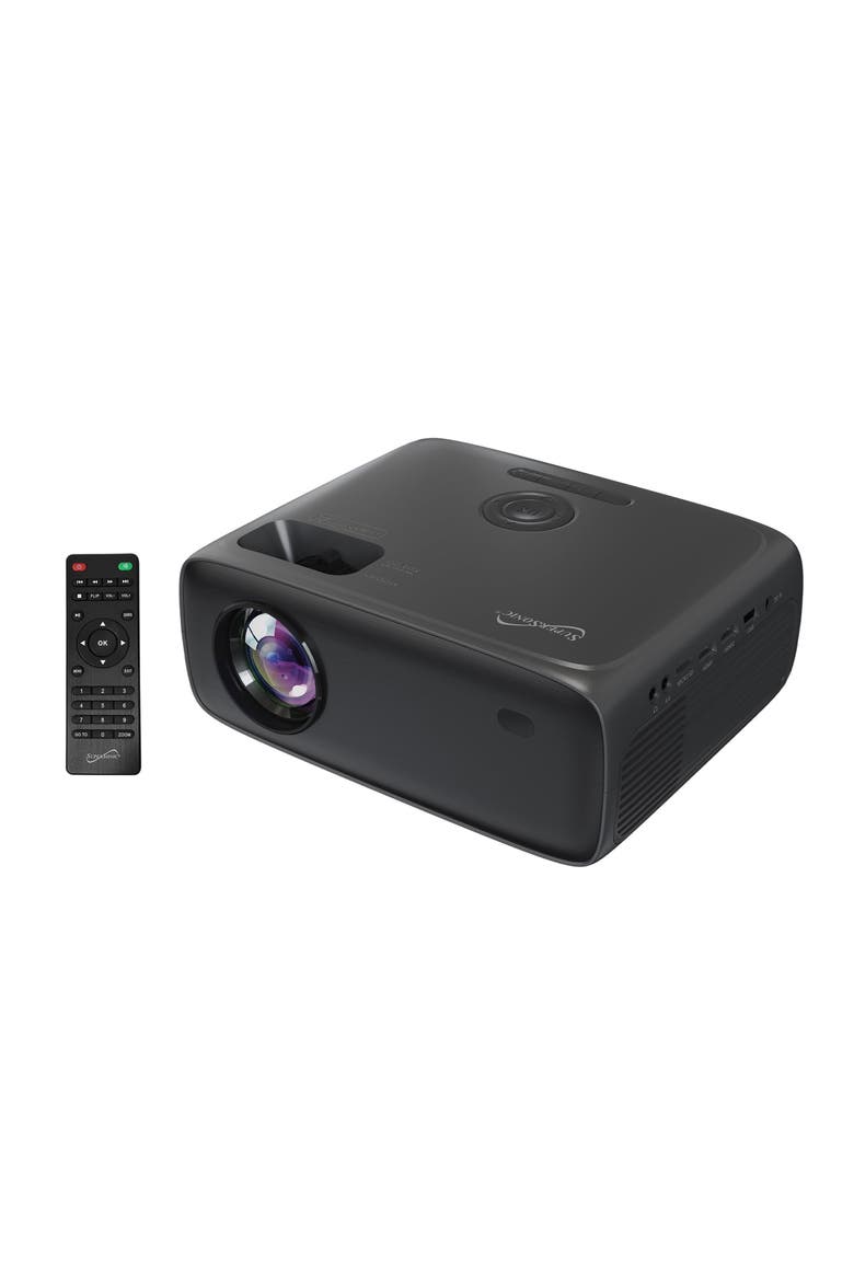 1080p 300 ANSI Lumen LED Projector Bluetooh and Remote, Main, color, Black