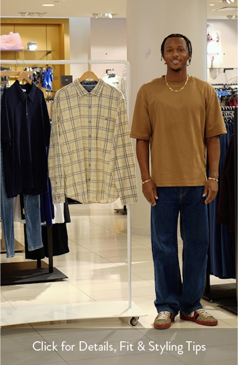 Coastline Cord Indio Plaid Cotton Corduroy Button-Up Shirt, sales video thumbnail