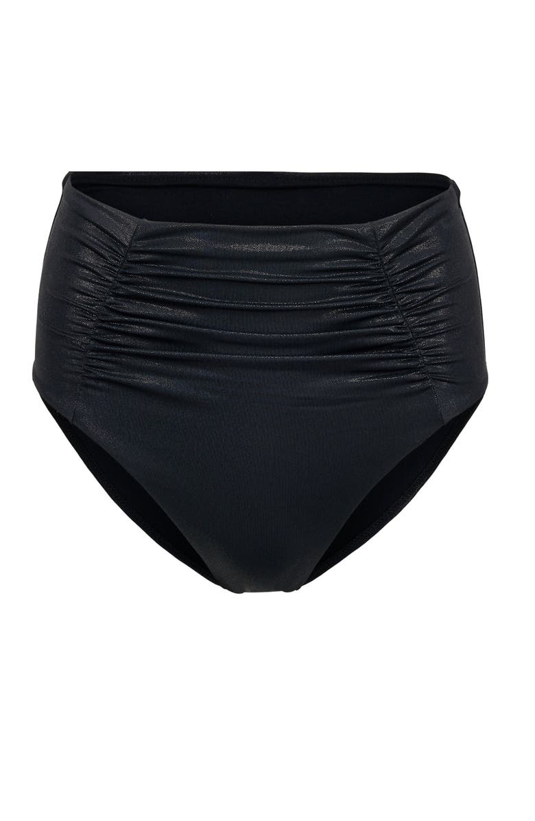 Adore Me Rina Swimwear High-Waist Bikini Bottom, Alternate, color, Black