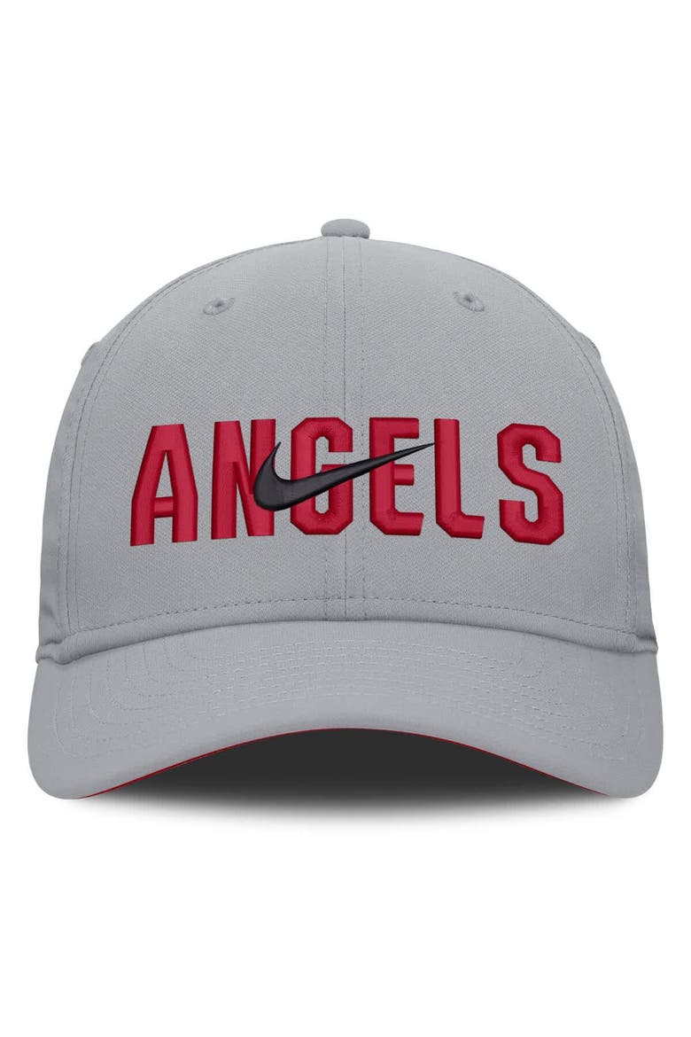 Men's Nike  Gray Los Angeles Angels Primetime Rise Dri-FIT Flex Hat, Alternate, color, Gray