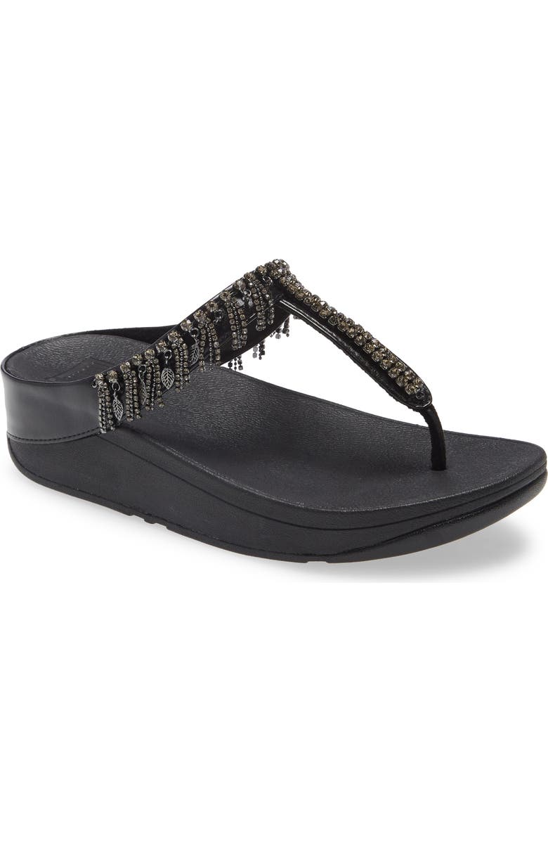 FitFlop Fino Embellished Flip Flop, Main, color,